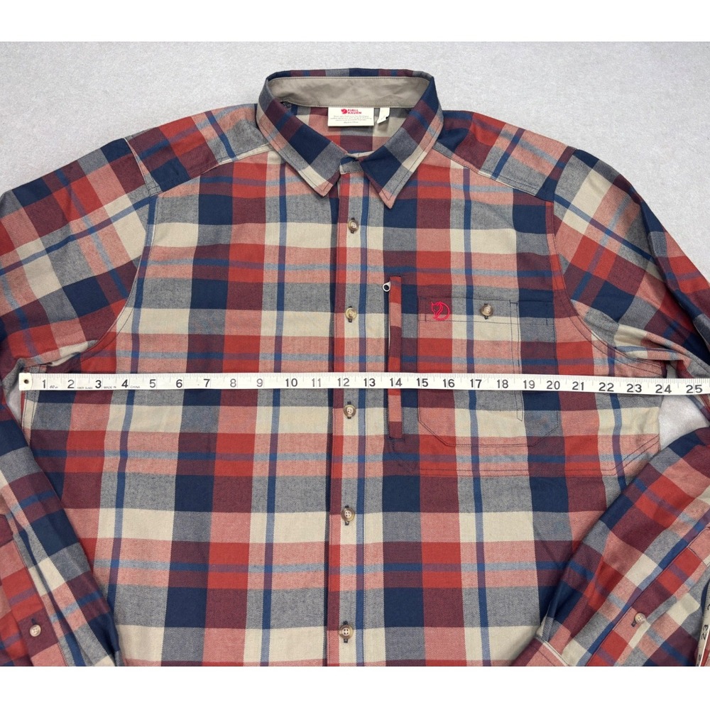 NWOT Fjallraven Fjallglim Shirt Long Sleeve Plaid Button Up Men's Large flannel - Picture 4 of 9